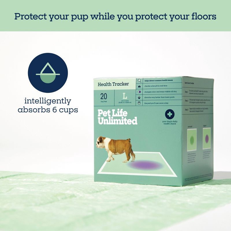 slide 10 of 10, Pet Life Unlimited Health Tracker Dog Pads - 20ct, 20 ct