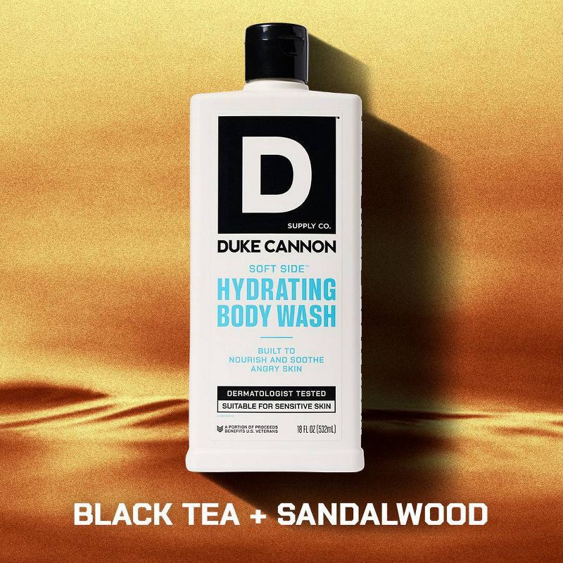 slide 5 of 6, Duke Cannon Supply Co. Soft Side Hydrating Men's Body Wash - 18 fl oz, 18 fl oz