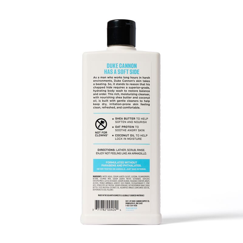 slide 6 of 6, Duke Cannon Supply Co. Soft Side Hydrating Men's Body Wash - 18 fl oz, 18 fl oz