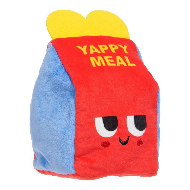 slide 1 of 6, BARK Doggy Bag Delivery Yappy Meal Surprise Dog Food Shaped Toy, 1 ct