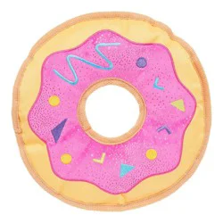 BARK Doggy Bag Delivery Donut Dog Food Shaped Flying Disc Toy: All Sizes, Chew, Occupy, Cuddle, Chase