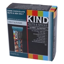 slide 1 of 1, Kind Dark Chocolate Nuts & Sea Salt Bars, 12 ct