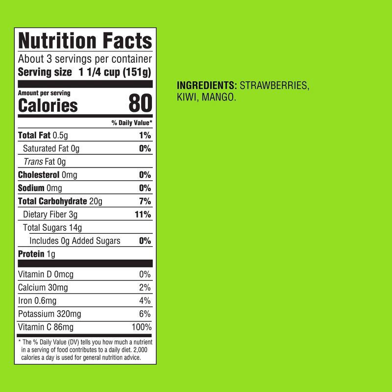 slide 4 of 4, Frozen Kiwi Fruit Blend Sliced Strawberries, Kiwi Chunks& Mango Chunks - 16oz - Good & Gather™, 16 oz