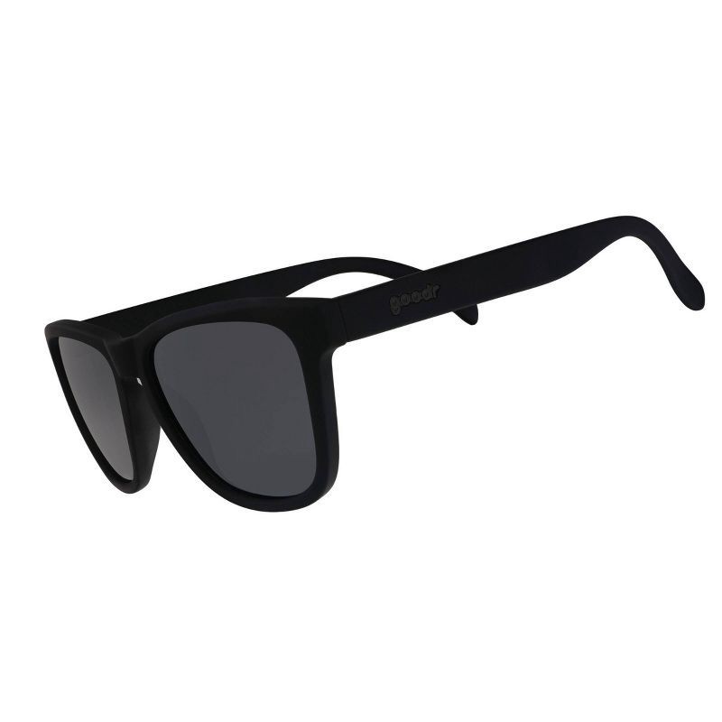 slide 1 of 4, goodr A Unicorn's Calamity OG Rectangle Sunglasses - Black: Polarized Plastic Lenses, One Size, Black Frame, 1 ct