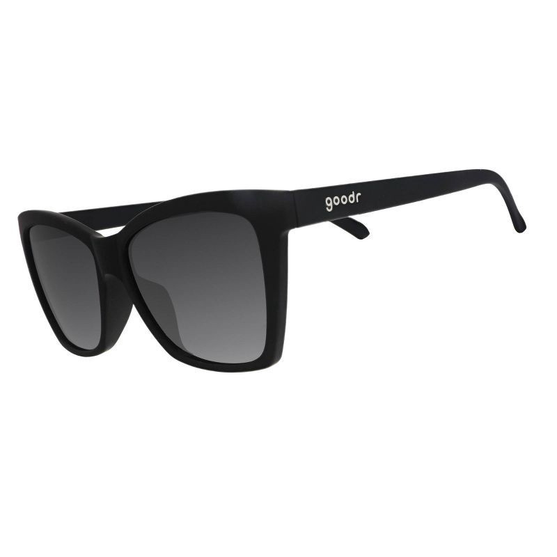 slide 1 of 4, goodr New Wave Renegade Pop G Cateye Sunglasses: Polarized Plastic Lenses, One Size Fits Most, 13+ Years, Black Frame, 1 ct