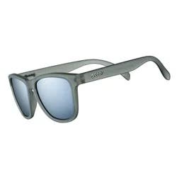 goodr Going to Valhalla...Witness! OG Rectangle Sunglasses: Polarized Silver Lenses, Gray Plastic Frame, One Size Fits Most