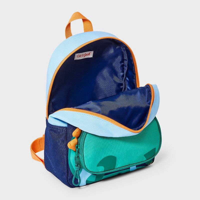 slide 3 of 4, Toddler Dino Mini Backpack - Cat & Jack™: Kindergarten Dinosaur Pattern, Adjustable Straps, 2-5 Years, 5.4L Capacity, 5.4 liter