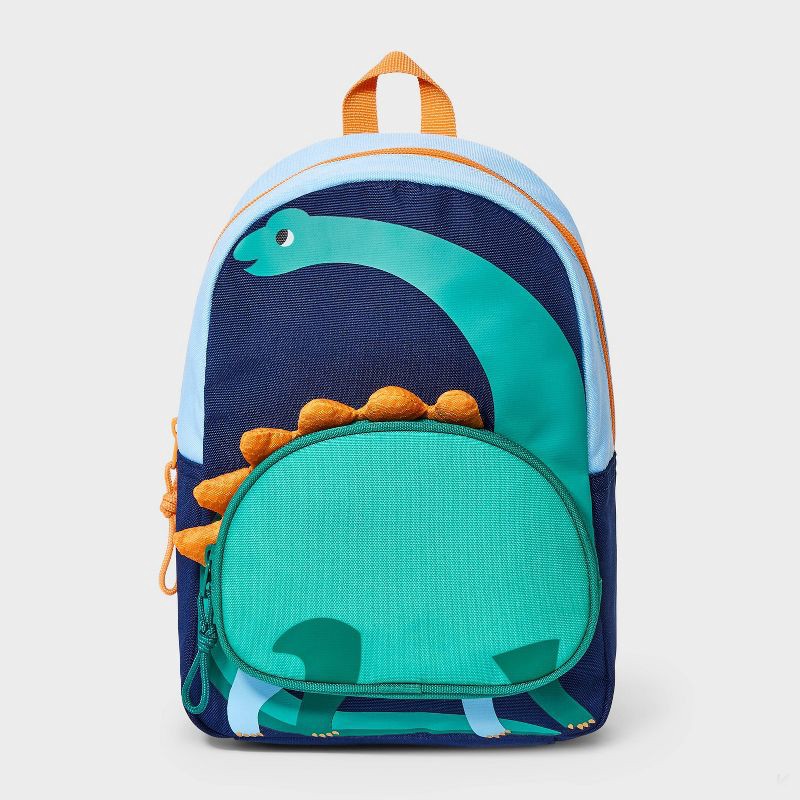 slide 1 of 4, Toddler Dino Mini Backpack - Cat & Jack™: Kindergarten Dinosaur Pattern, Adjustable Straps, 2-5 Years, 5.4L Capacity, 5.4 liter