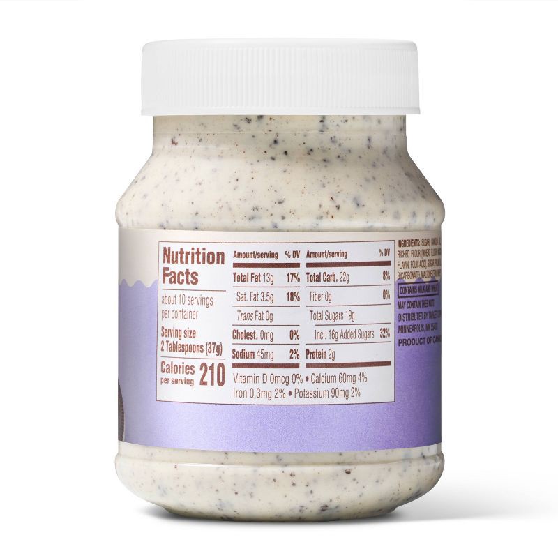 slide 2 of 4, Cookies and Cream Sweet Spread with Cookie Pieces - 13oz - Favorite Day™, 13 oz