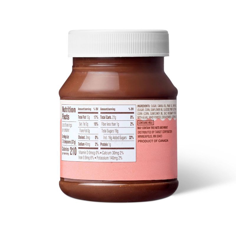 slide 2 of 3, Cocoa and Popcorn Sweet Spread with Popcorn Pieces - 11.28oz - Favorite Day™, 11.28 oz