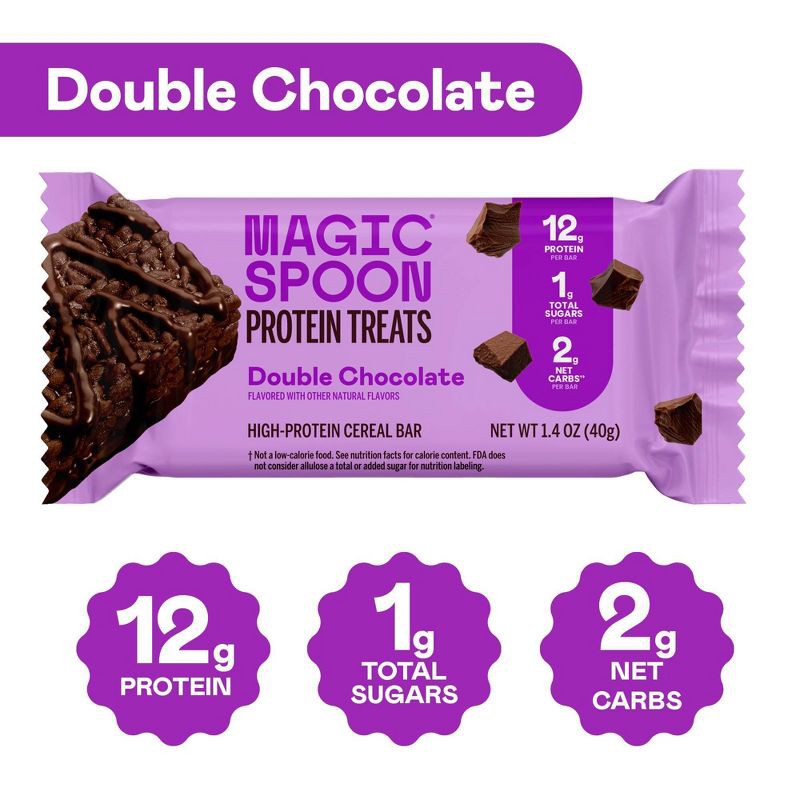 slide 6 of 9, MAGIC SPOON Snack Bars Double Chocolate Treats - 5.6oz/4ct, 4 ct