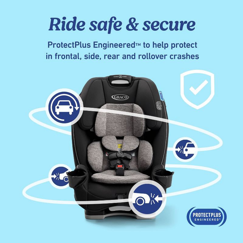slide 5 of 6, Graco Slim Fit 3-in-1 Convertible Car Seat - Jarret, 1 ct
