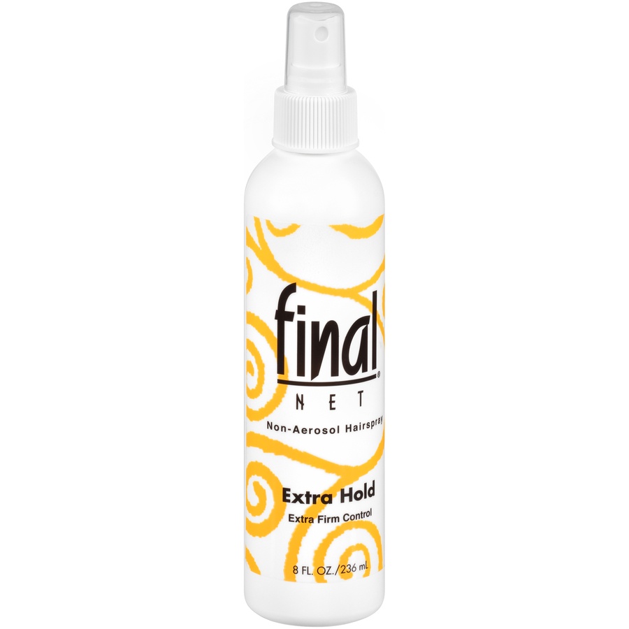 slide 2 of 7, Final Net Hairspray All Day Hold Extra Hold Unscented, 8 oz