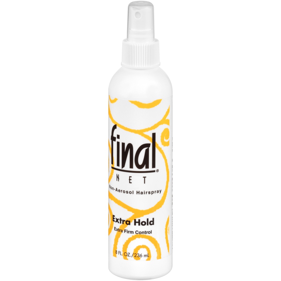 slide 3 of 7, Final Net Hairspray All Day Hold Extra Hold Unscented, 8 oz