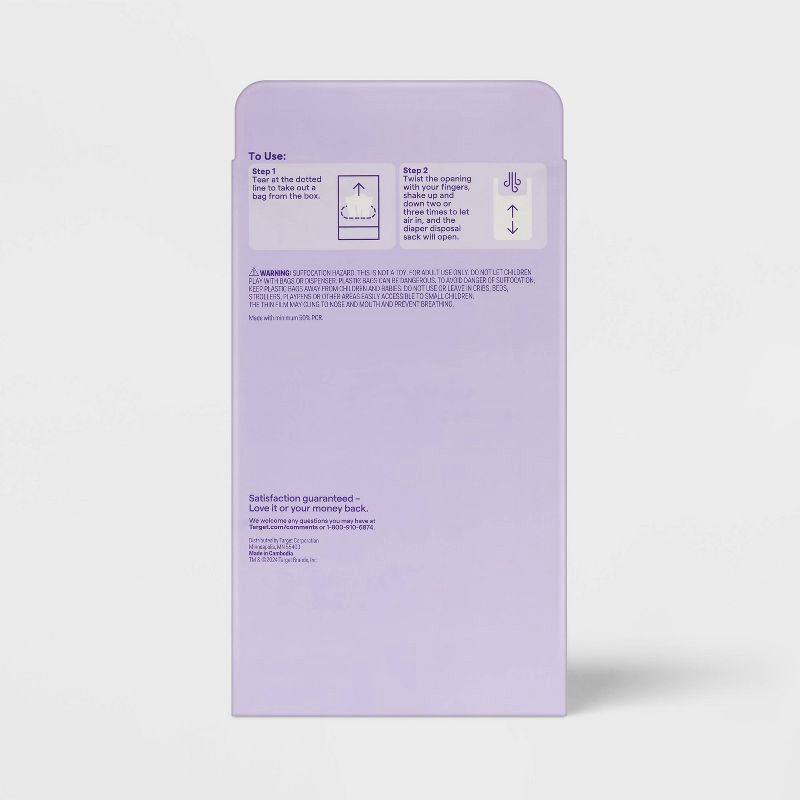 slide 3 of 3, Disposable Diaper Bag Sack 100ct - up&up™, 100 ct