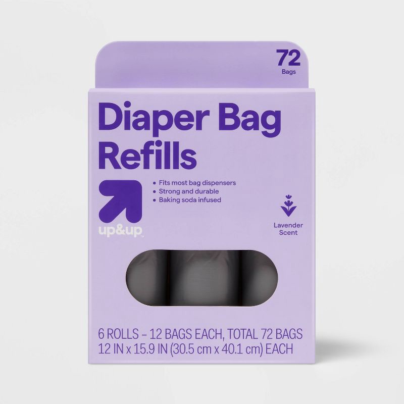 slide 1 of 3, Disposable Diaper Bag Roll 72ct - up&up™, 72 ct