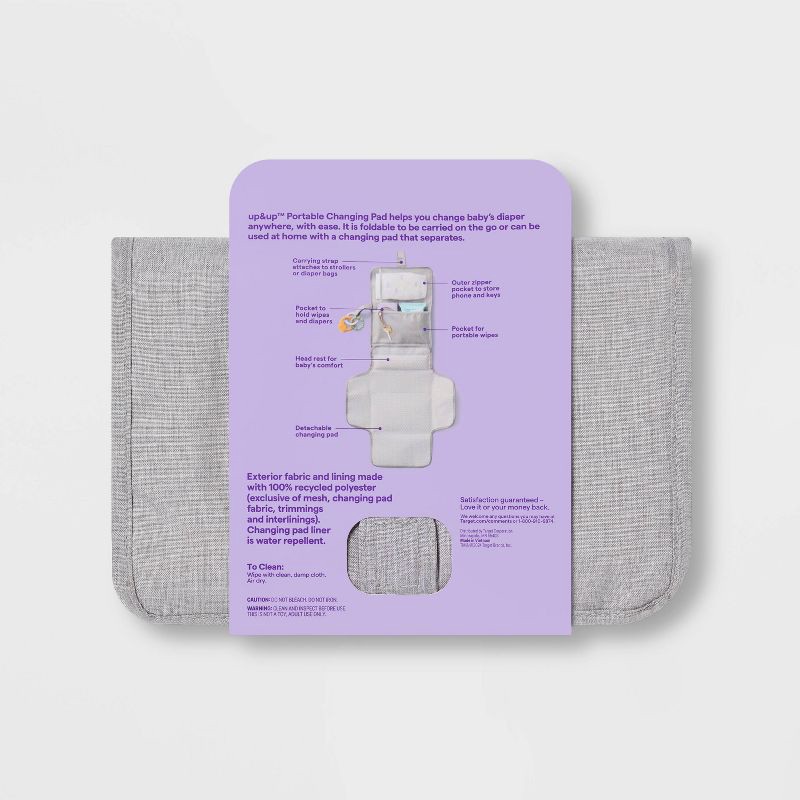 slide 3 of 6, Travel Changing Pad - up&up™, 1 ct