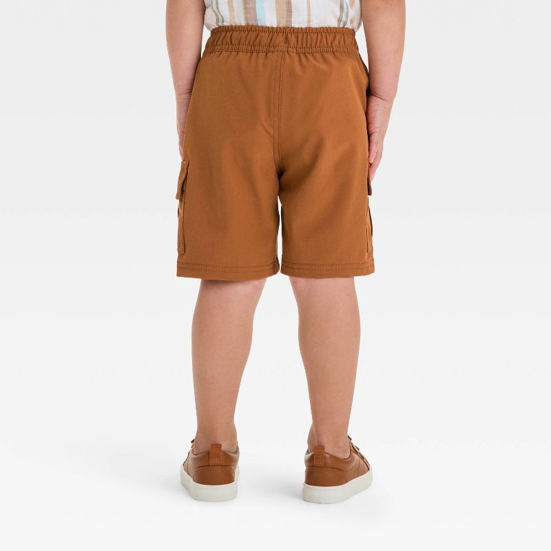 slide 2 of 3, Toddler Boys' Quick Dry Pull-On Shorts - Cat & Jack™ Deep Clay Orange 2T, 1 ct