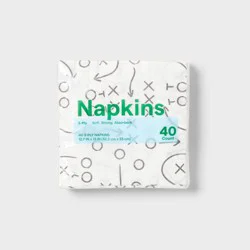 Printed Playbook 2-Ply Napkins - 40ct - up&up™