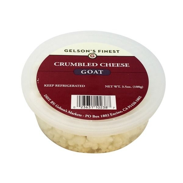 slide 1 of 1, Gelson's Finest Crumbled Goat Cheese, 3.5 oz