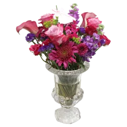 Bloom Haus Vanderpump Royal Garden Fresh Cut Flower Arrangement in Vase, 19-stem