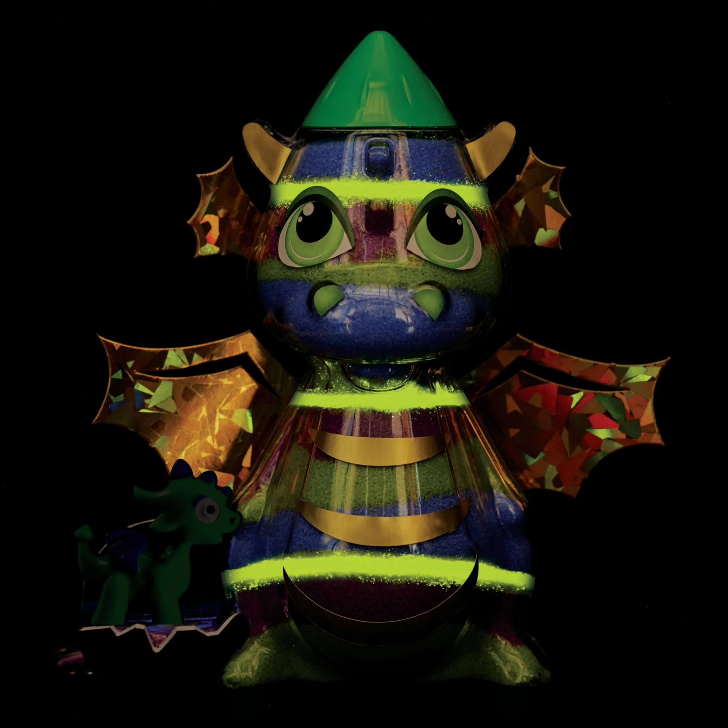 slide 4 of 4, FABER CASTELL Glow in the Dark Sand Art Dragon, 1 ct