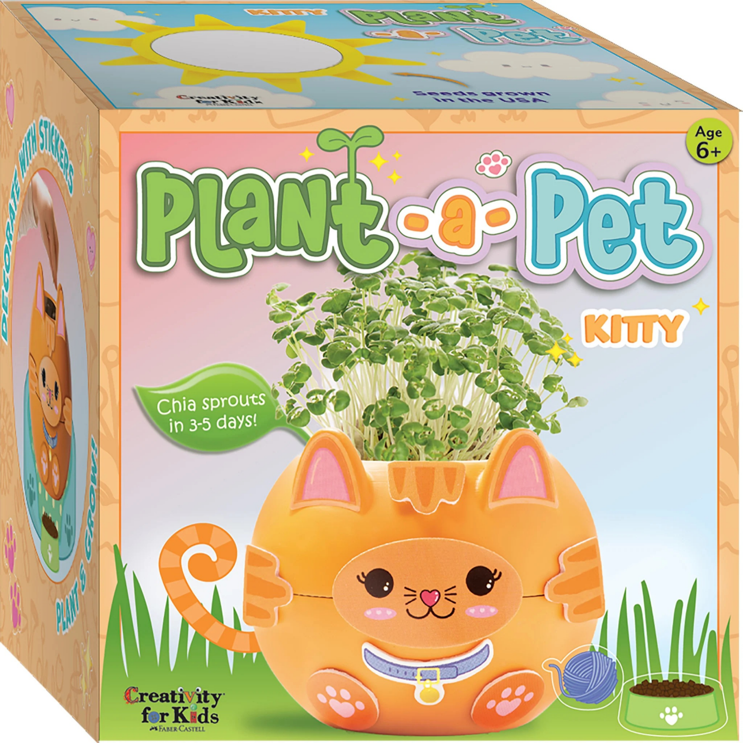 slide 1 of 8, CREATIVITY FOR KIDS Plant a Pet Kitty, 1 ct