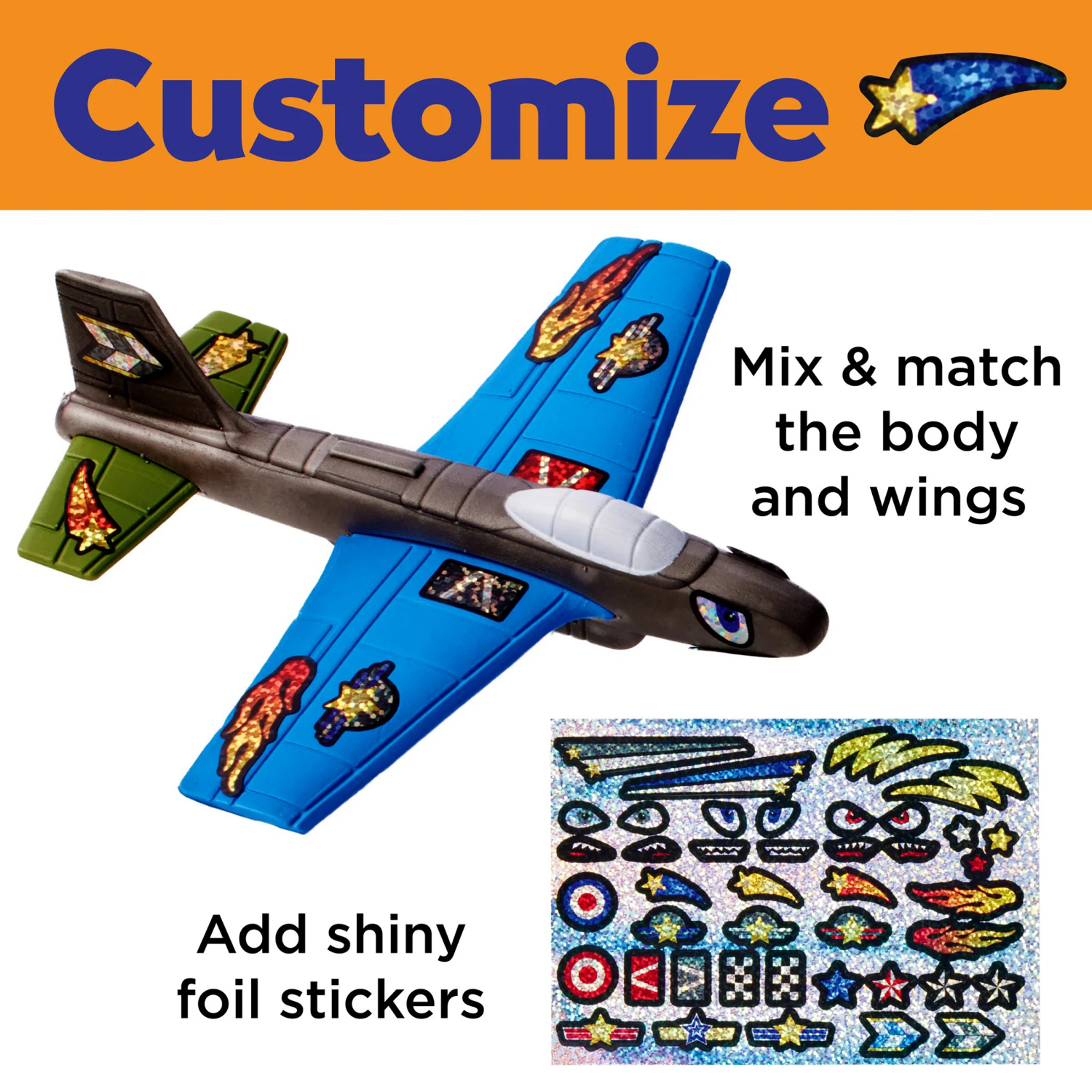 slide 3 of 4, CREATIVITY FOR KIDS Stunt Squadron Foam Flyers, 1 ct
