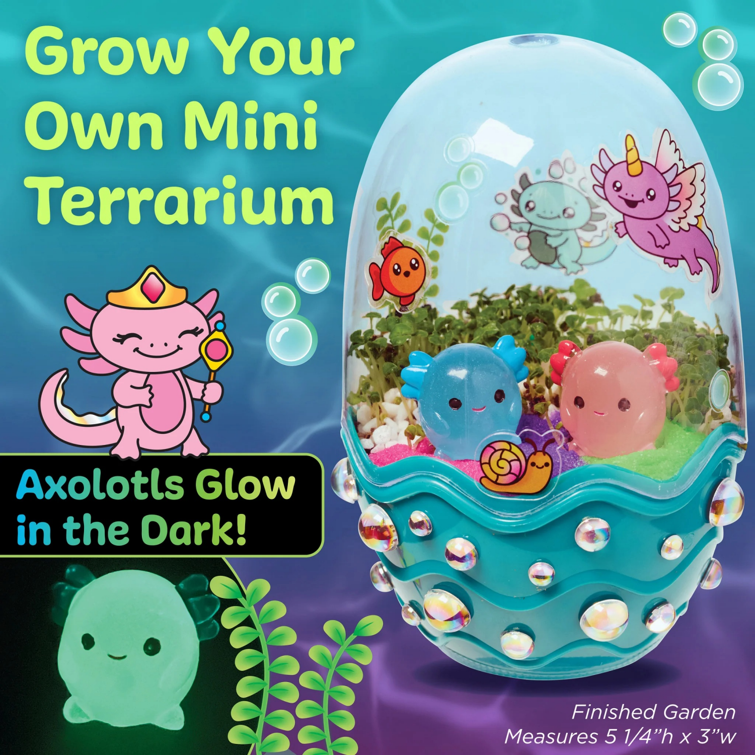 slide 4 of 8, CREATIVITY FOR KIDS Mini Garden Axolotl, 1 ct
