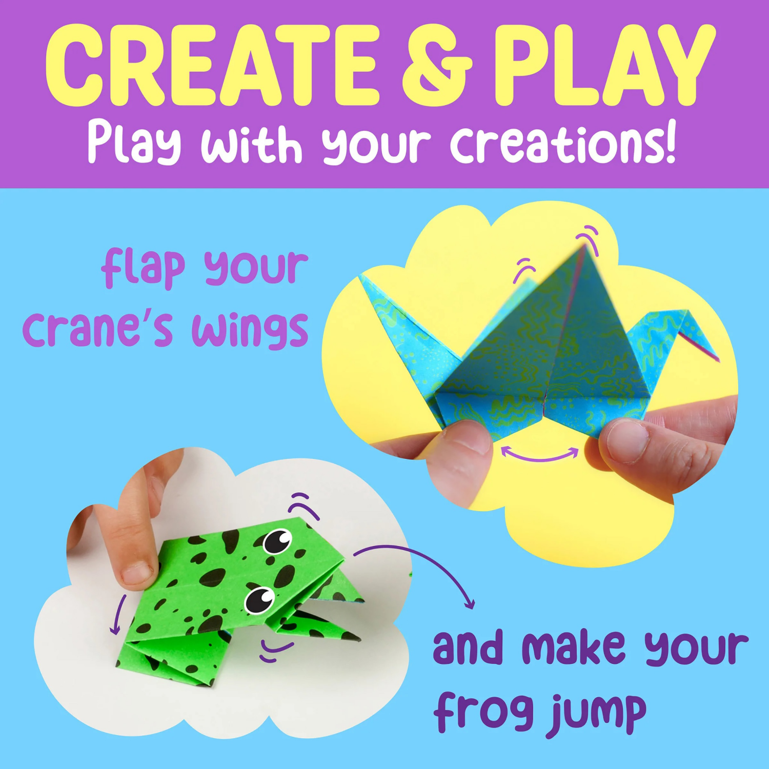 slide 7 of 8, CREATIVITY FOR KIDS Neon Origami Mini Kit, 1 ct