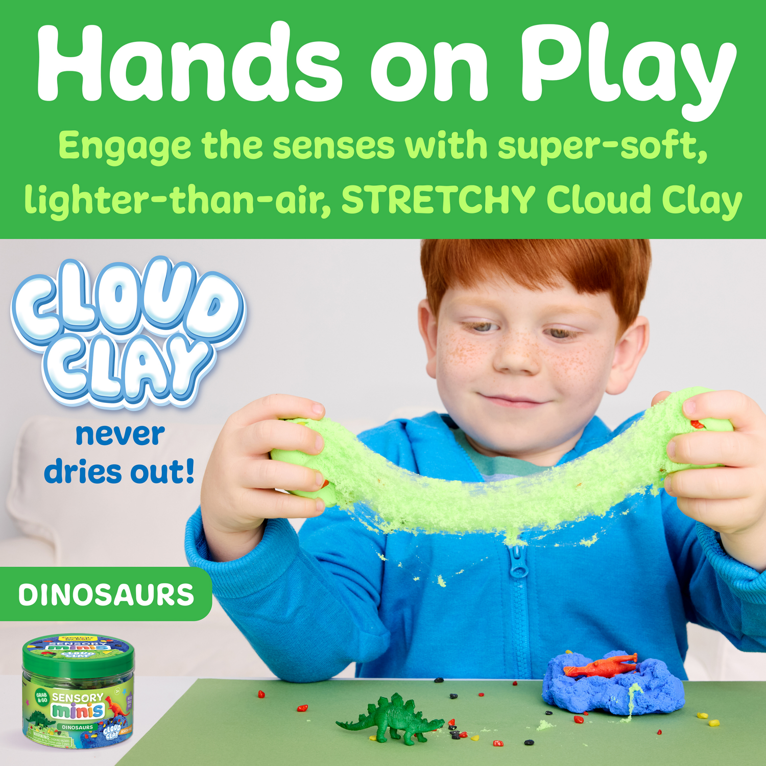 slide 3 of 3, CREATIVITY FOR KIDS Sensory Mini Dinsaur, 1 ct