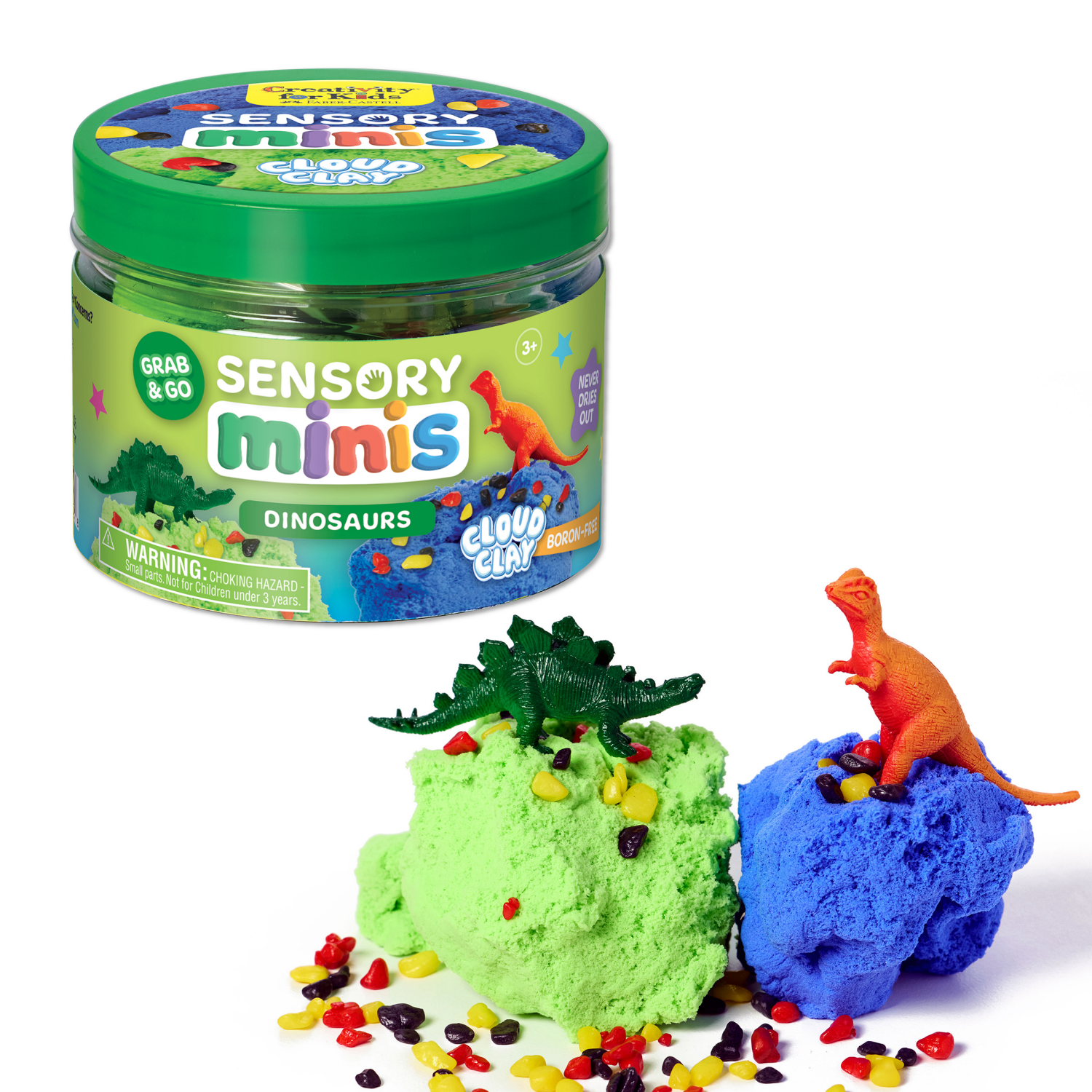 slide 1 of 3, CREATIVITY FOR KIDS Sensory Mini Dinsaur, 1 ct