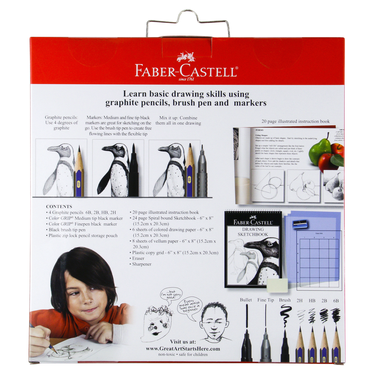 slide 6 of 8, Faber-Castell Drawing & Sketching Kit, 1 ct