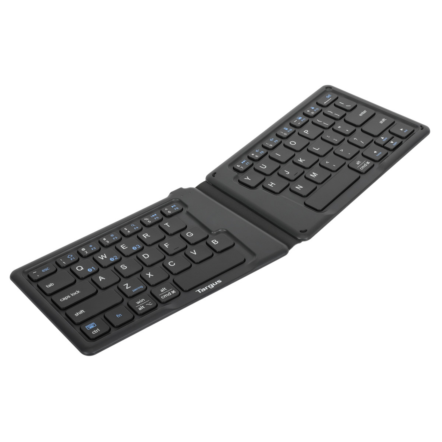 slide 2 of 5, Targus Ergonomic Foldable Antimicrobial Tablet Keyboard - Black, 1 ct