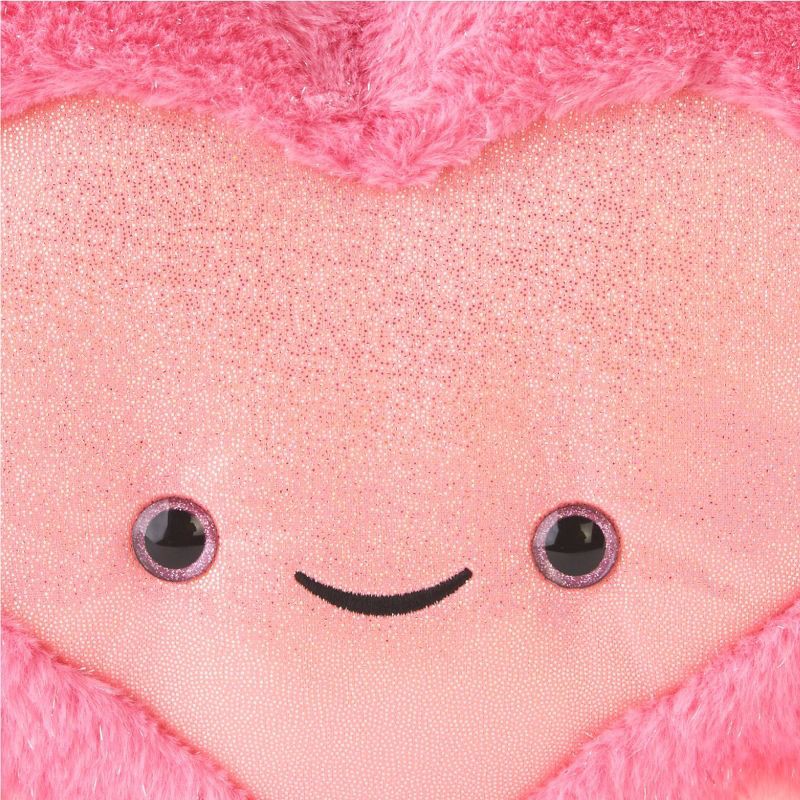 slide 6 of 7, FAO Schwarz 12" Glow Brights Plush Heart - Pink, 1 ct