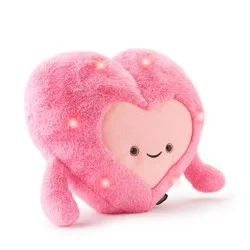 FAO Schwarz 12" Glow Brights Plush Heart - Pink