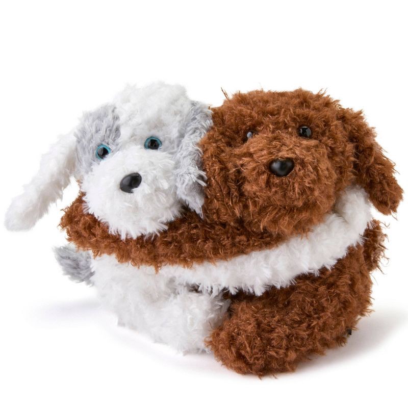 slide 5 of 9, FAO Schwarz 9" Plush Hugging Dogs, 1 ct