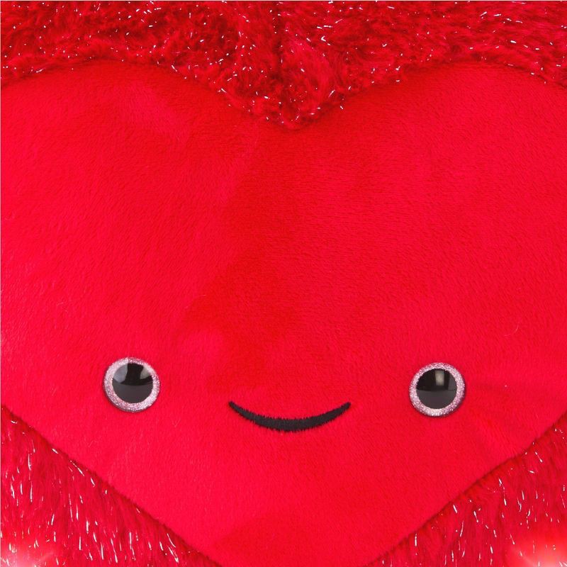 slide 6 of 7, FAO Schwarz 12" Glow Brights Plush Heart - Red, 1 ct