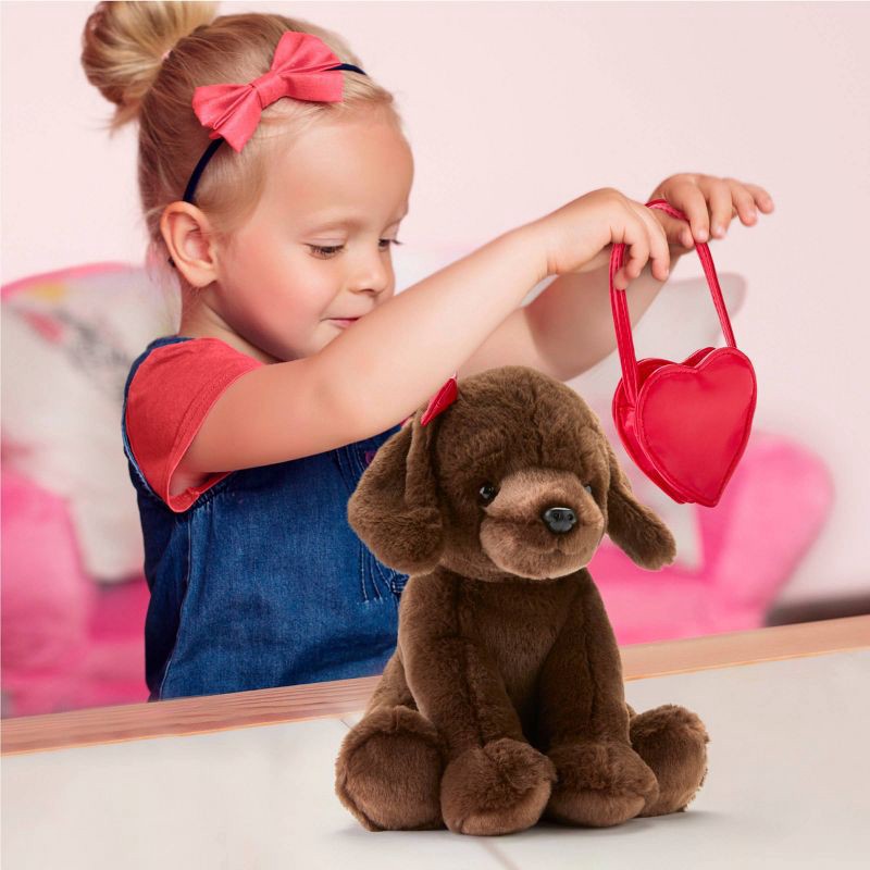 slide 2 of 8, FAO Schwarz 12" Sparklers Plush Labrador with Purse, 1 ct