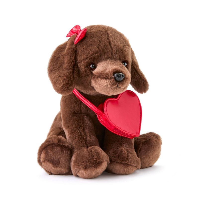 slide 5 of 8, FAO Schwarz 12" Sparklers Plush Labrador with Purse, 1 ct