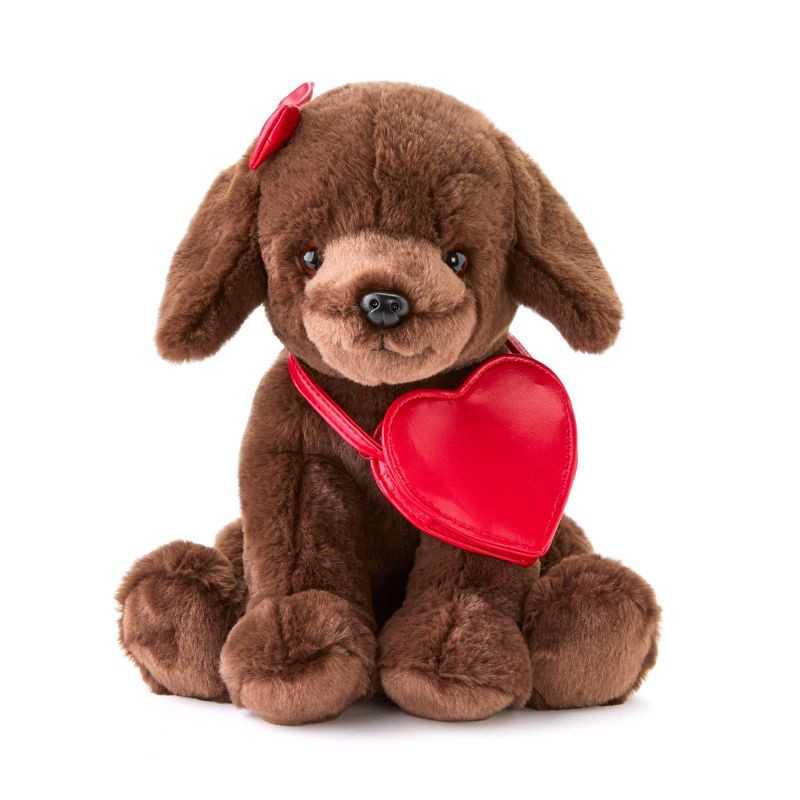 slide 1 of 8, FAO Schwarz 12" Sparklers Plush Labrador with Purse, 1 ct