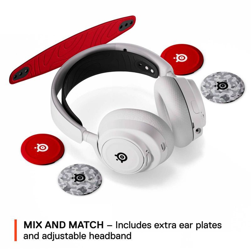 slide 1 of 10, SteelSeries Exclusive Nova 7 Headset with Booster Pack: USB-C Wireless Bluetooth, 1 ct