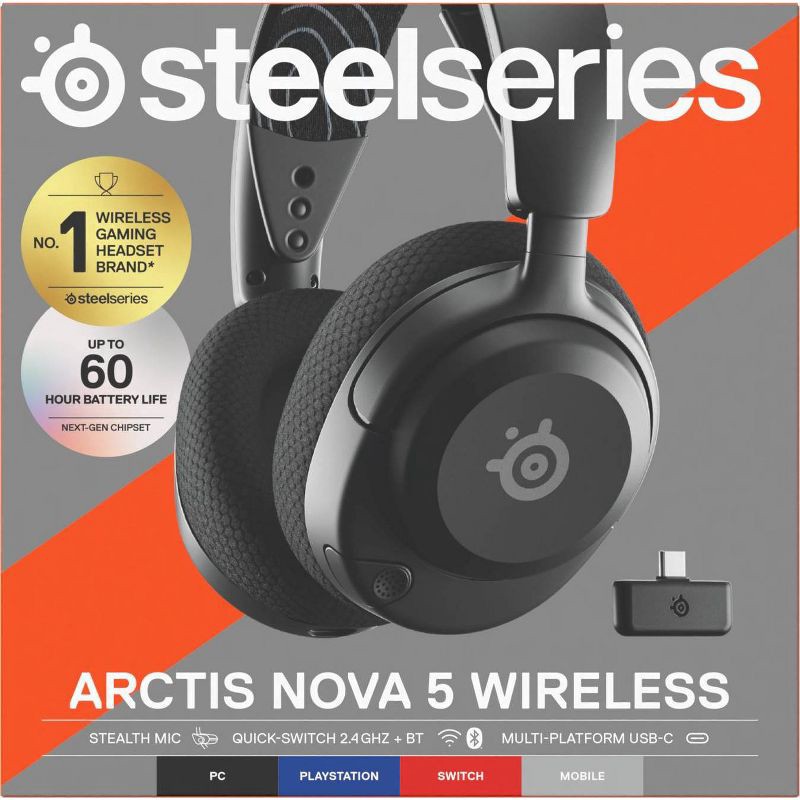 slide 11 of 12, SteelSeries Nova 5 PC Headset, 5 ct