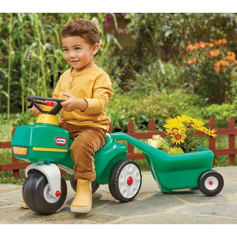 slide 3 of 6, Little Tikes Tractor and Cart - Green, 1 ct