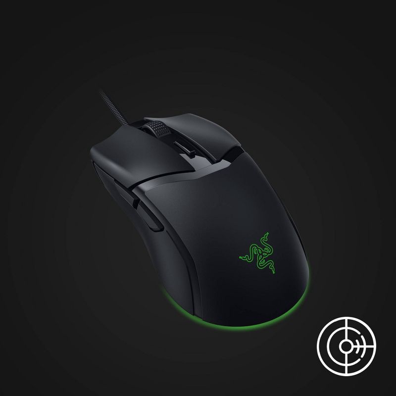 slide 3 of 9, Razer Cobra Wired Gaming Mouse with Chroma RGB Lighting and 58g Lightweight Design - Black, 58 gram