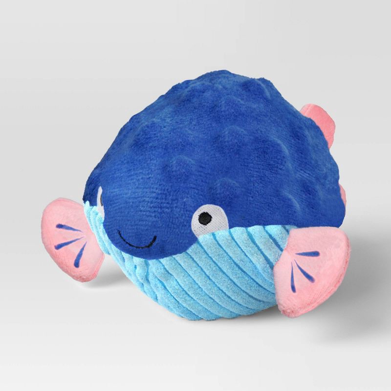slide 3 of 3, Pufferfish Dog Ball Plush Toy - Sun Squad™, 1 ct