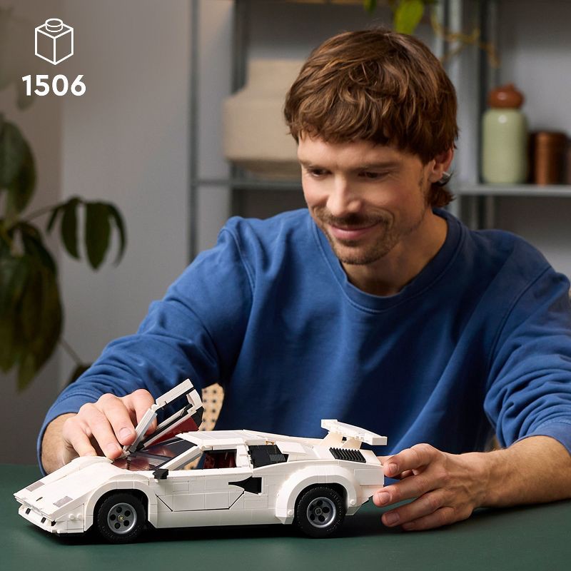 slide 2 of 6, LEGO Icons Lamborghini Countach 5000 Quattrovalvole Set 10337, 1 ct