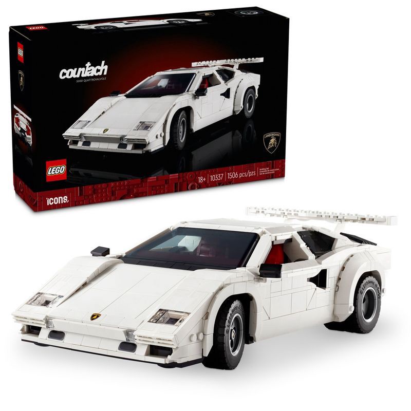 slide 1 of 6, LEGO Icons Lamborghini Countach 5000 Quattrovalvole Set 10337, 1 ct