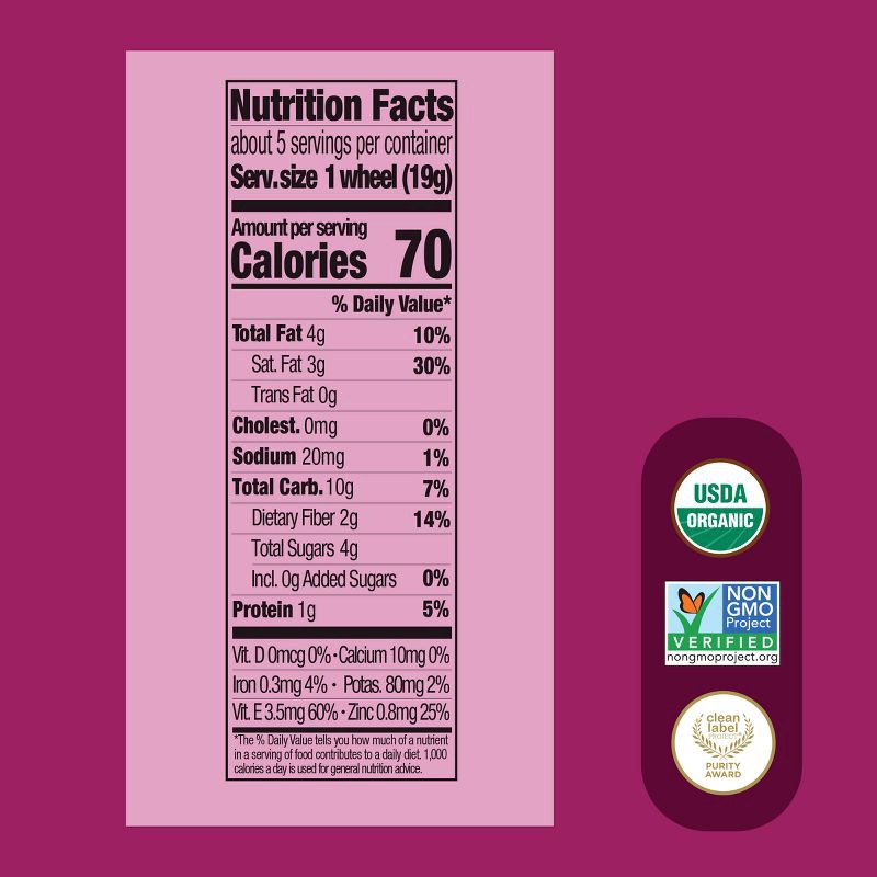 slide 9 of 11, Once Upon a Farm Smart Wheels Baby Meals - Rasp-Berry & Kale - 0.67oz/5ct, 5 ct; 0.67 oz