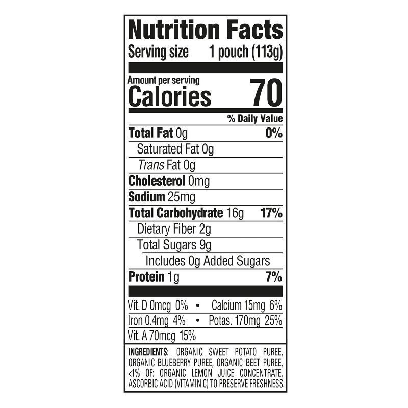 slide 5 of 6, Happy Baby HappyBaby Beet Baby Meal - Sweet Potato Blueberry - 4oz, 4 oz